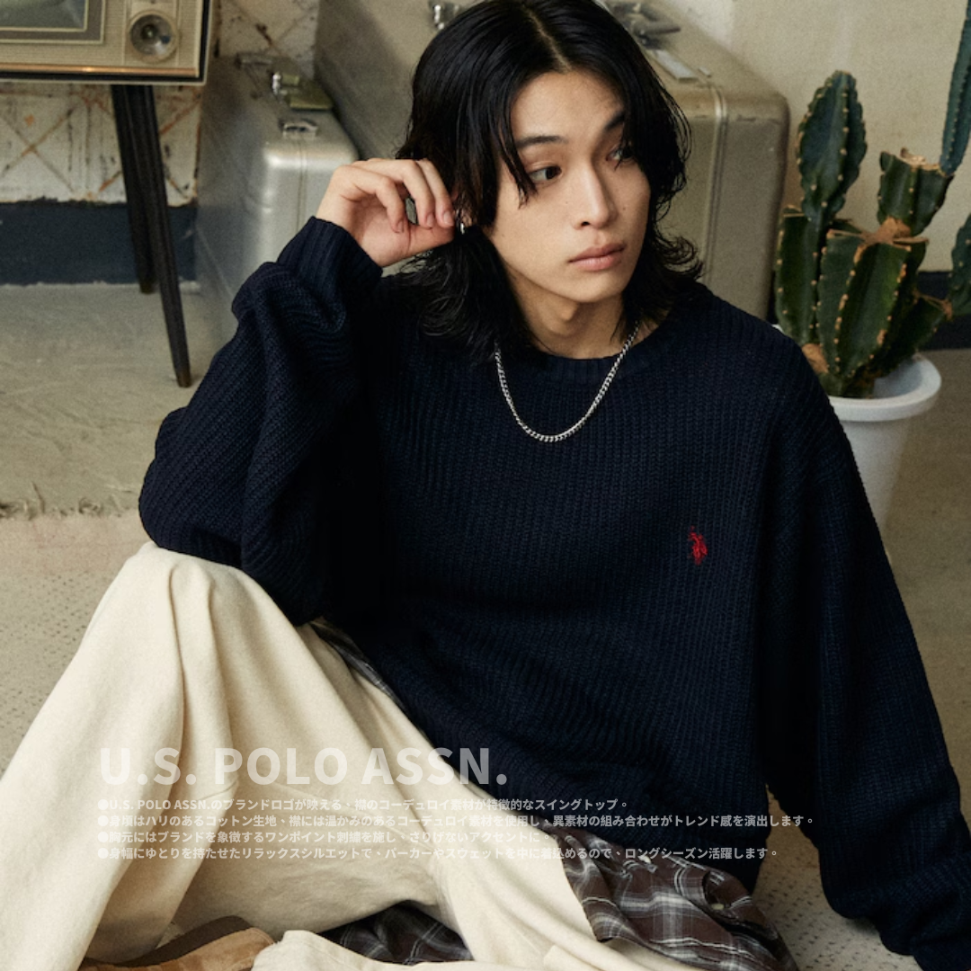 "代購" U.S. POLO ASSN. 刺繡 圓領針織衣衫