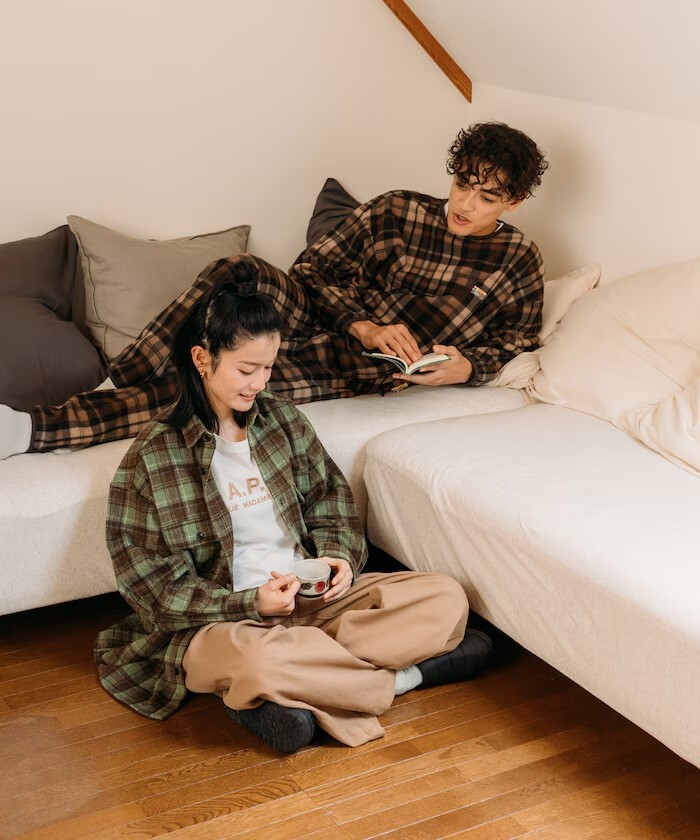 "代購" FREAK'S STORE 厚磅法蘭絨 格紋襯衫