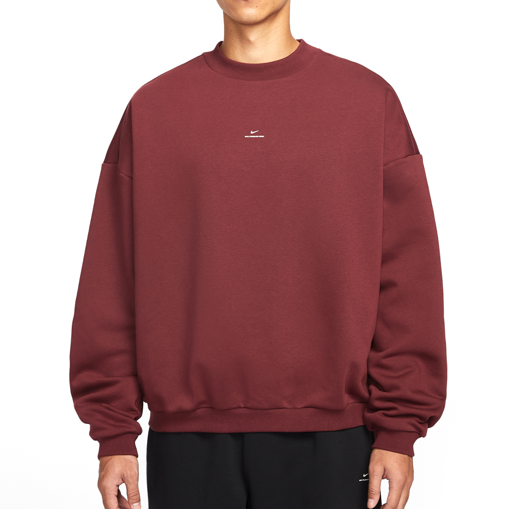 Nike Si Brsh Crew 男款 酒紅色 刷毛 寬鬆 大學T 長袖 IM5902-619