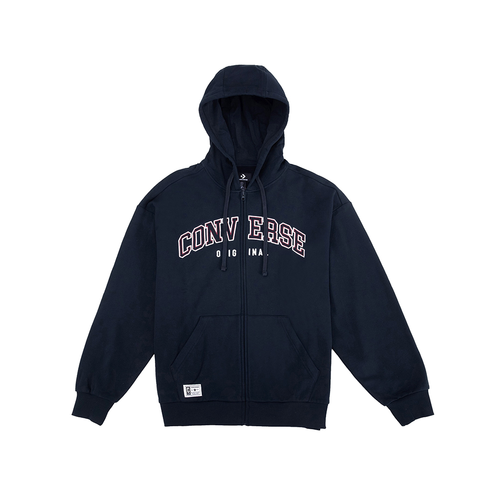 Converse Retro FZ FT Fleece Top 男款 黑色 復古 全拉鍊 外套 UCJ085-023