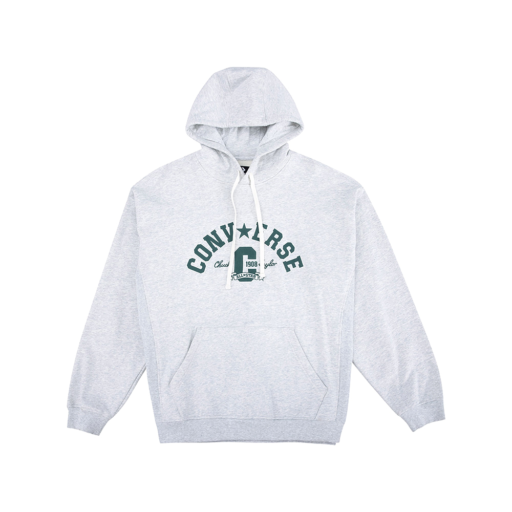 Converse Retro Pullover Fleece 男款 女款 灰色 復古 連帽 長袖 UCJ084-GGN