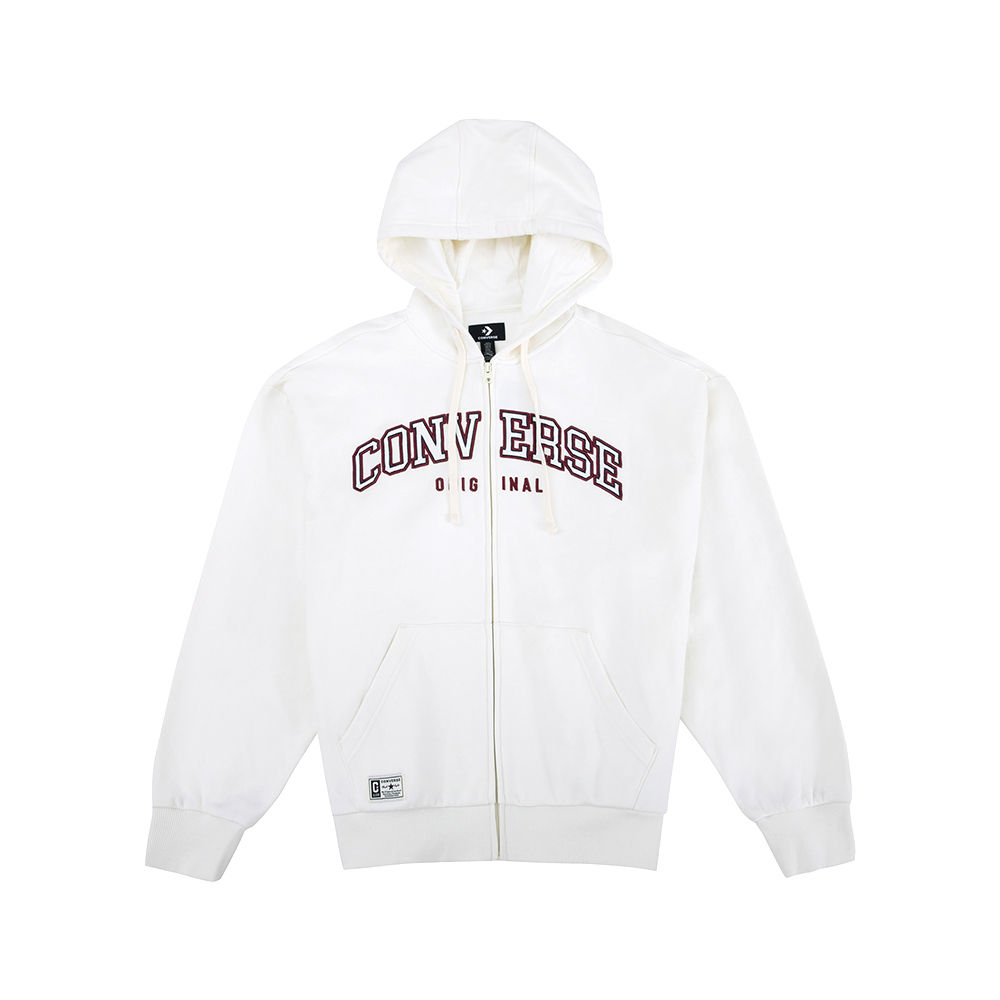 Converse Retro FZ FT Fleece Top 男款 米白色 復古 全拉鍊 外套 UCJ085-W2Y