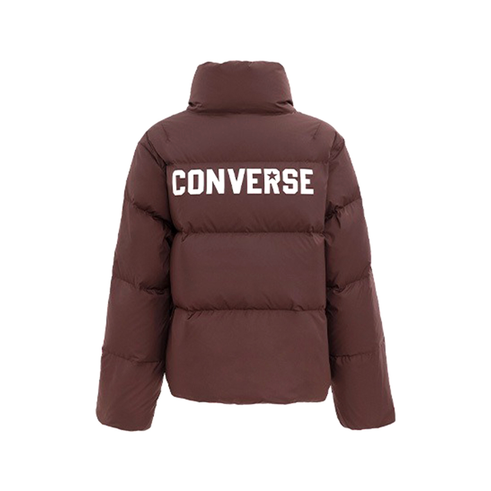 Converse Short Down 女款 酒紅色 立領 短款 羽絨 外套 WCJ097-J9T