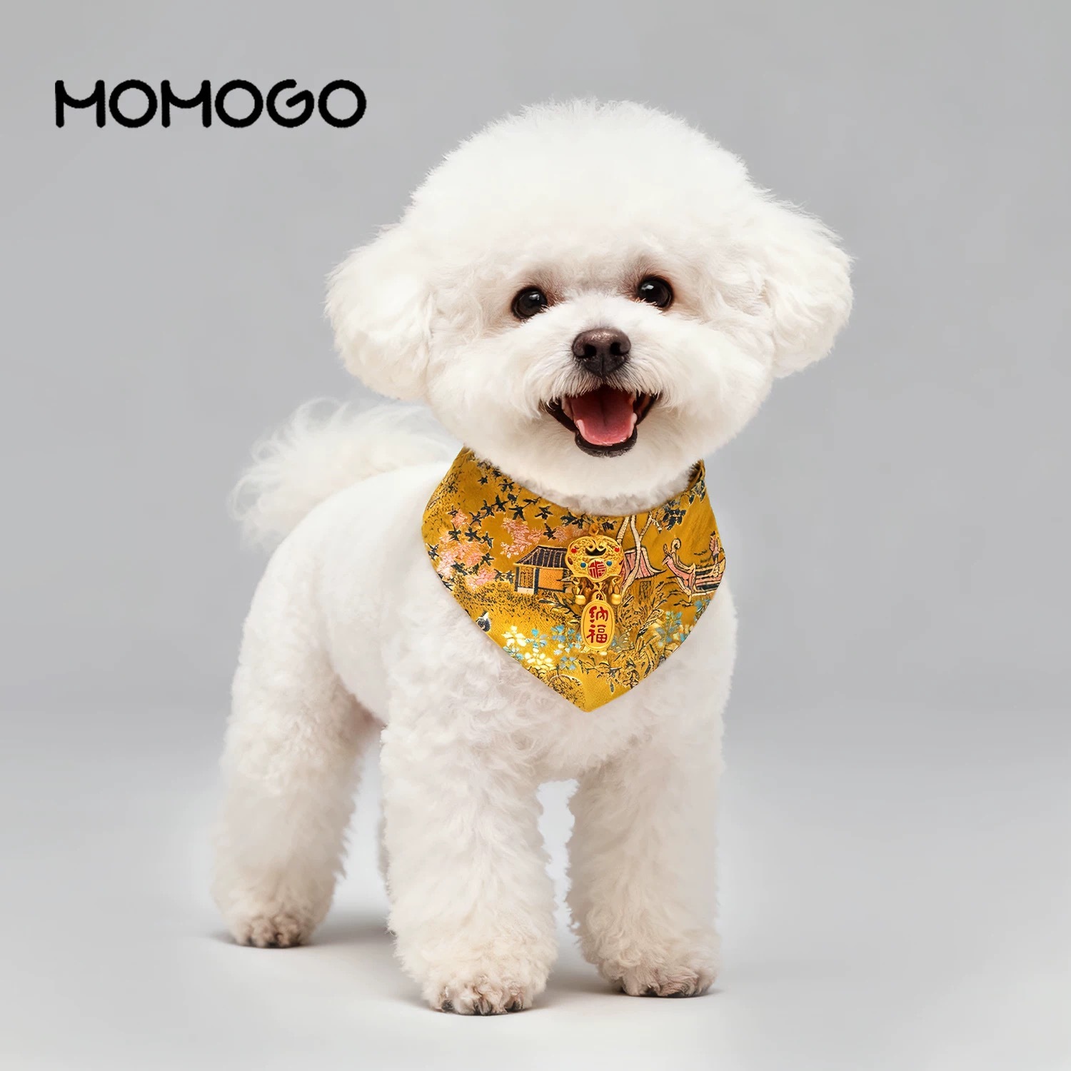 新年 宠物唐装 口水巾围脖