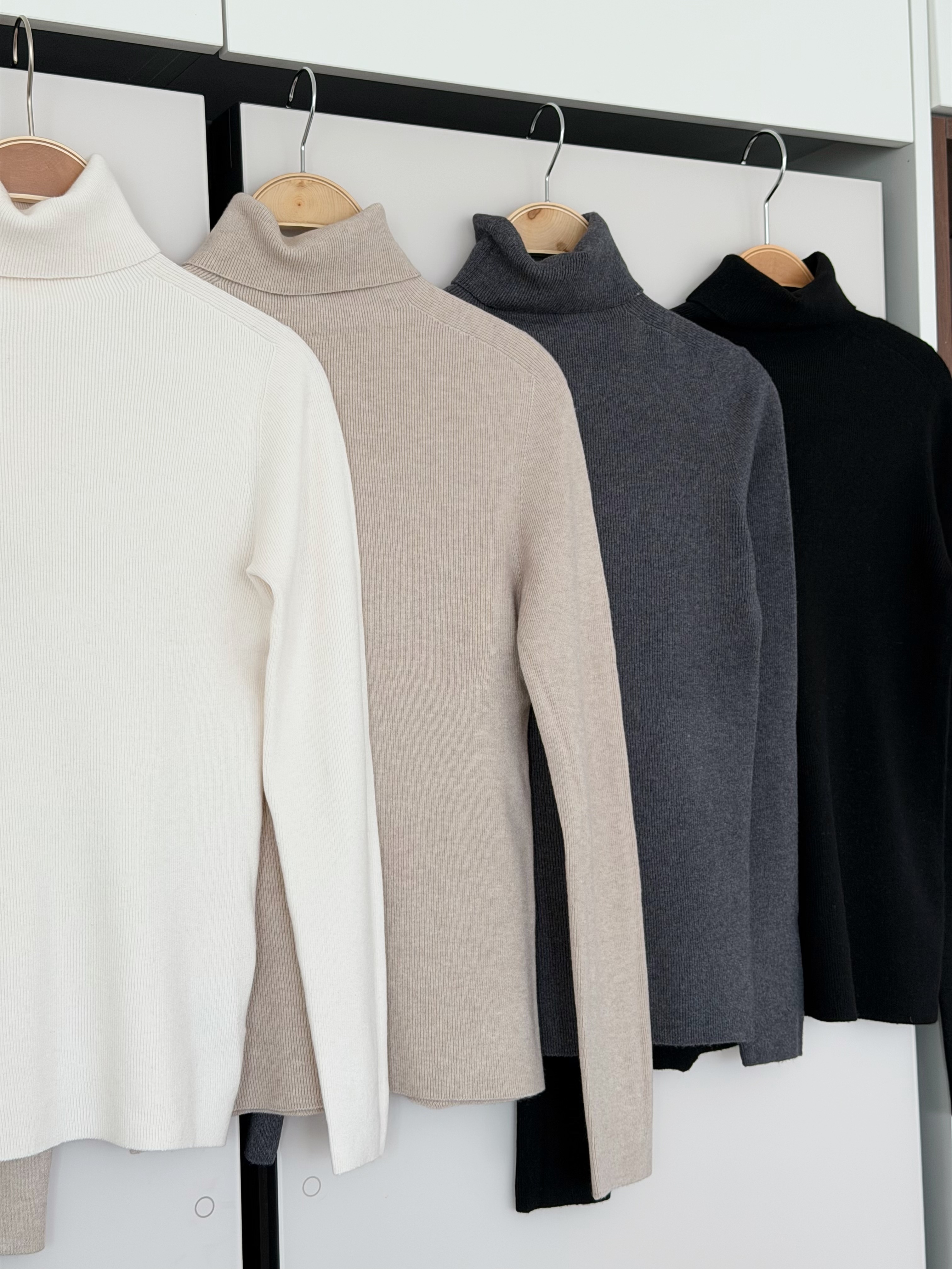 KR392  秋冬必備彈性樽領內搭-4色