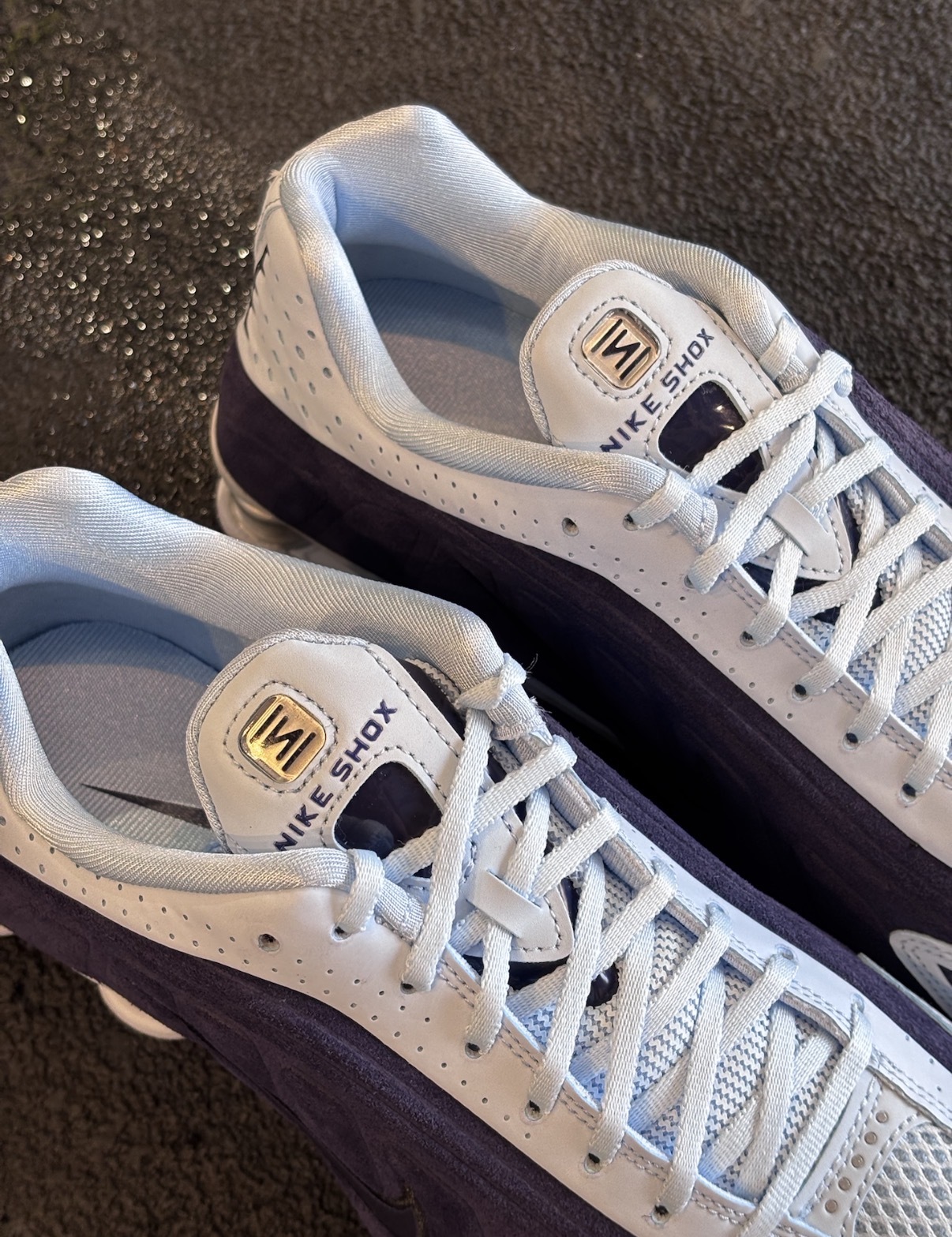 女鞋 NIKE W SHOX R4 藍色 麂皮 皮革 氣墊 緩震 復古 彈簧鞋 運動鞋【HQ7739-500】