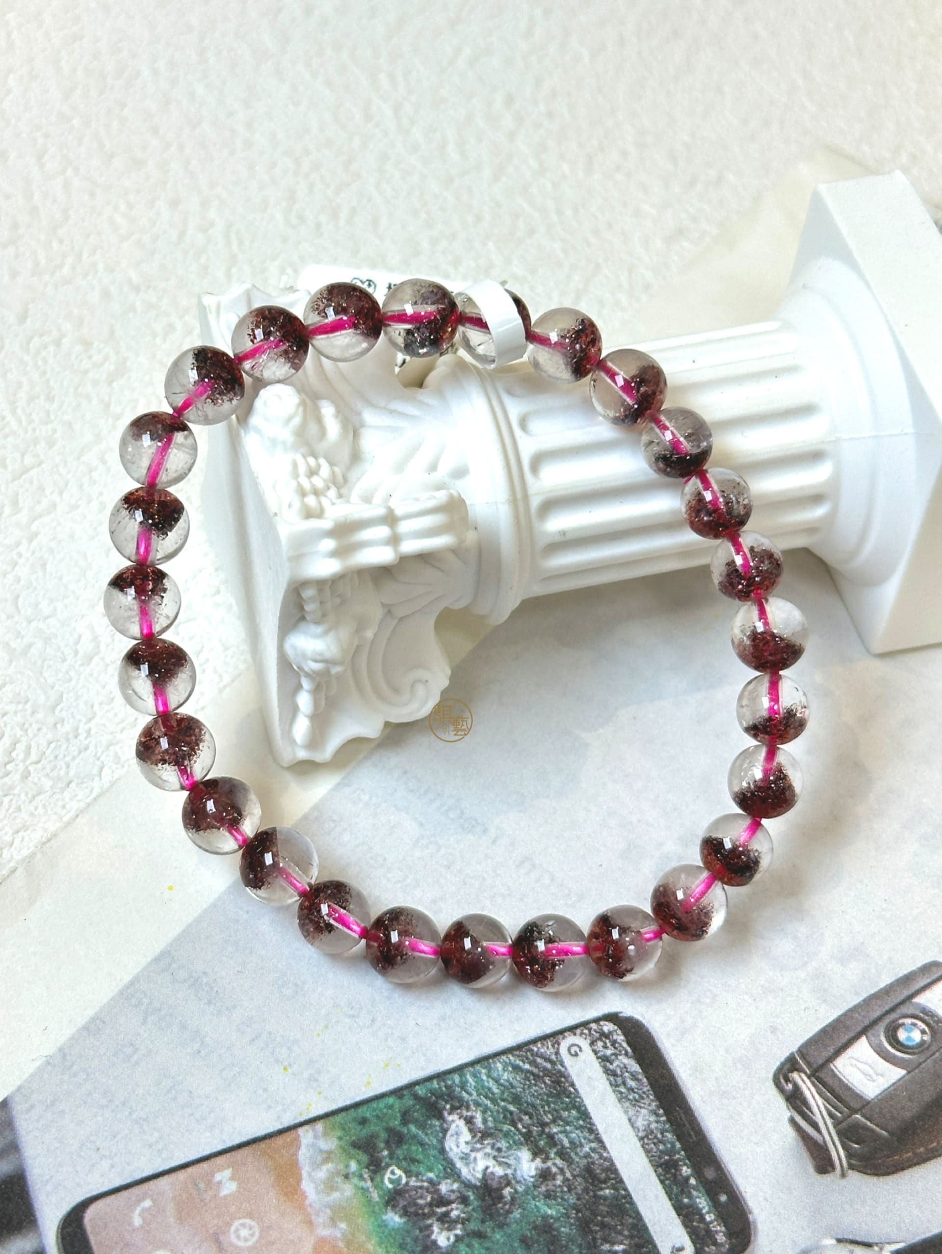 金草莓半盆超七 6.7mm｜招財好運 × 行動力 × 半盆景能量