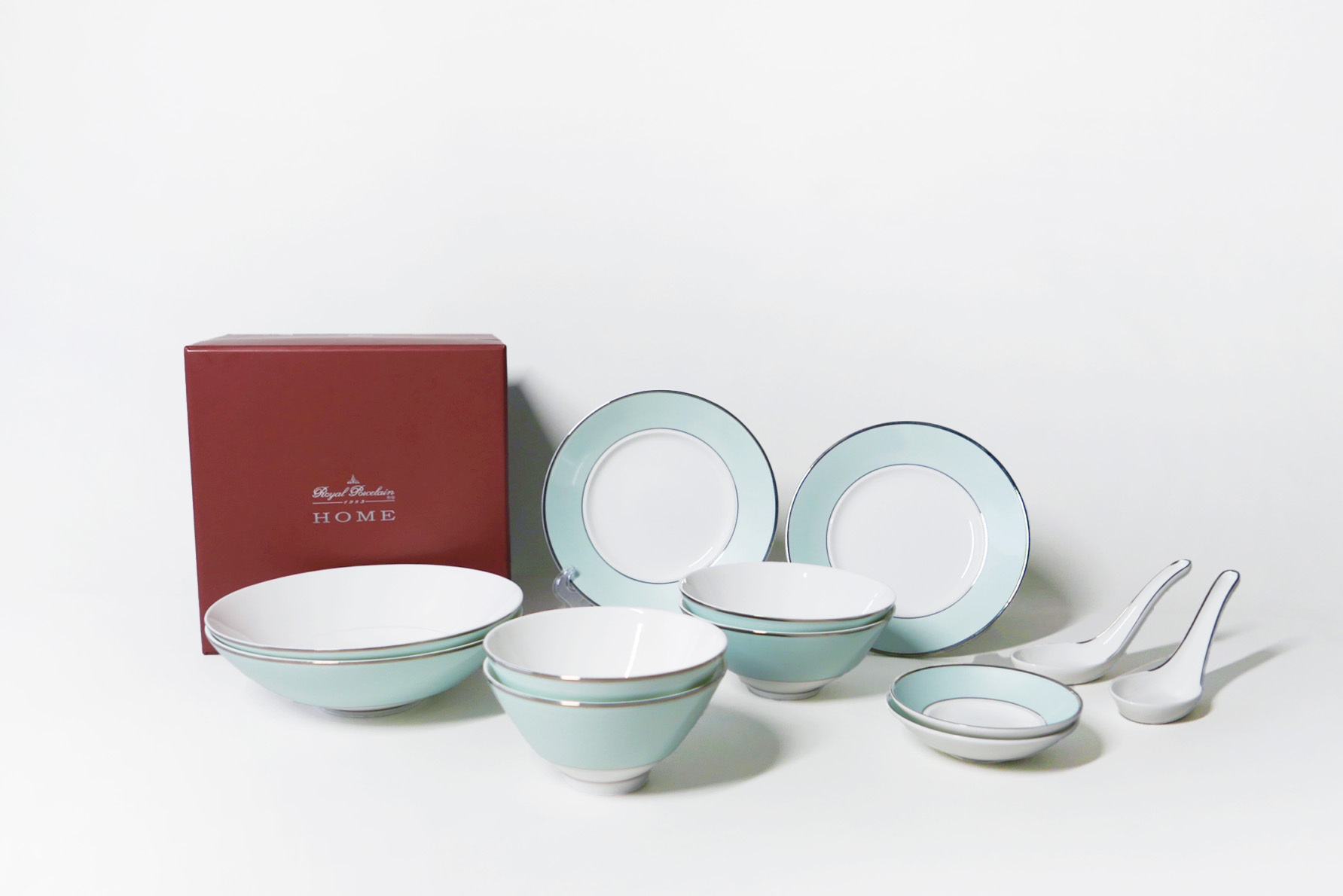 ROYAL PORCELAIN ｜ L'aqua 系列 - 10件式碗盤套組