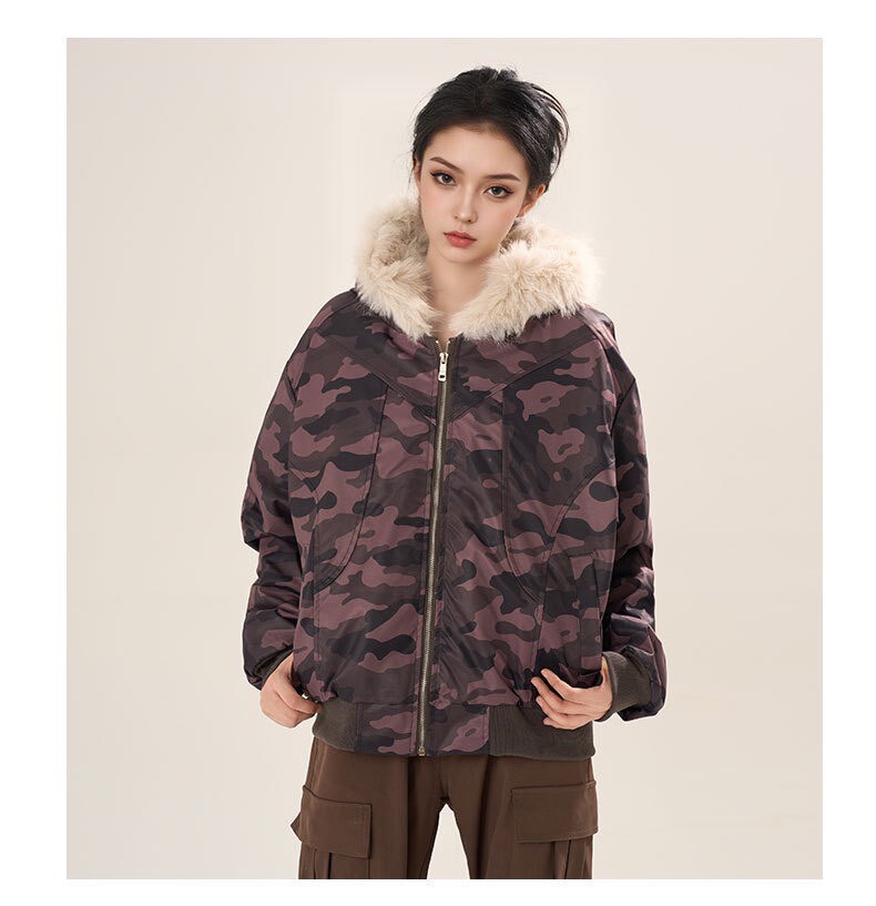 毛內裏拉鍊外套