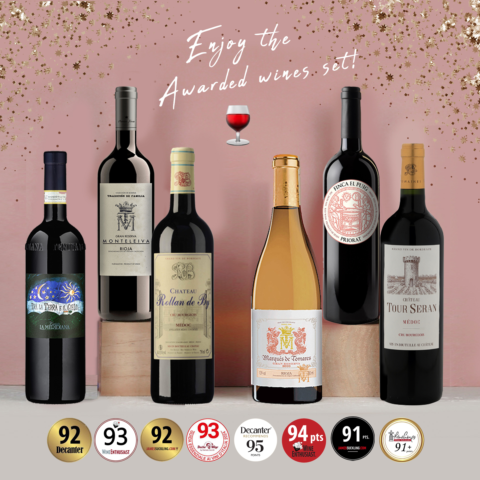 (超值優惠) 得獎酒享受套裝 2025 - Case of 6 x 750ml