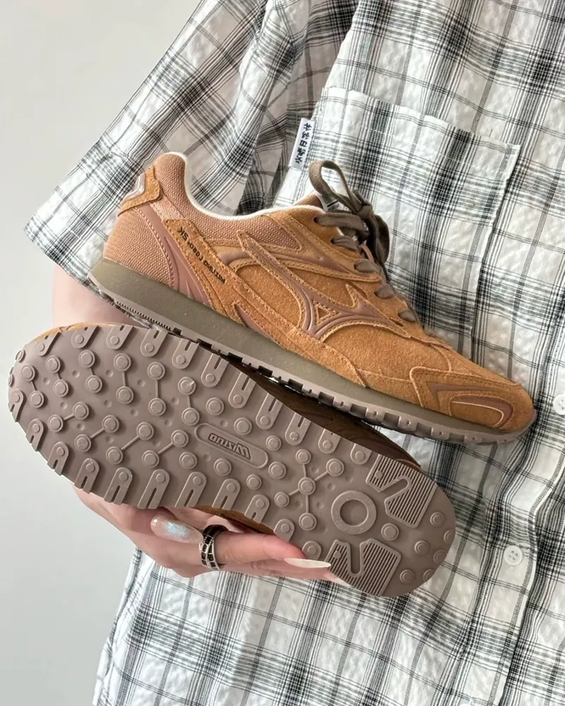 代購-美津濃Mizuno LG 60S 2K 復古 麂皮 德訓鞋 男女同款 焦糖棕(只附咖鞋帶) D1GH242102