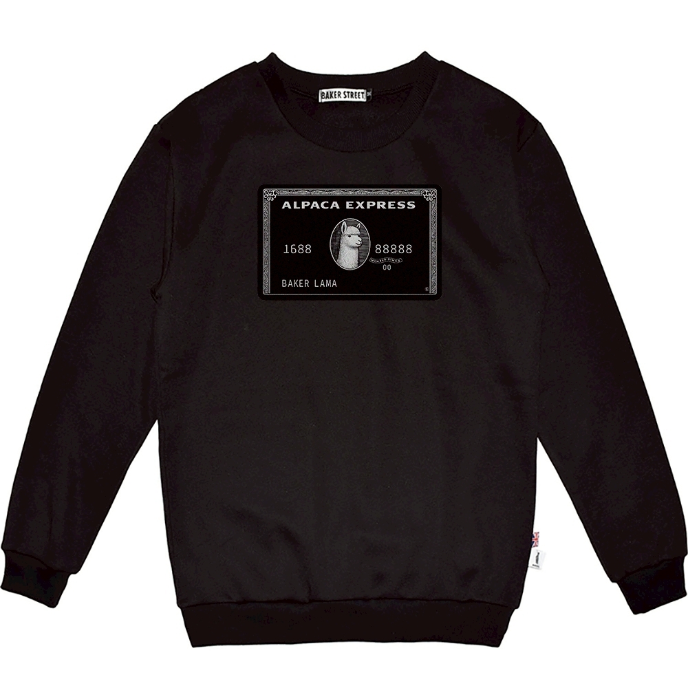 American Expaca黑卡駝 高磅數長袖圓T