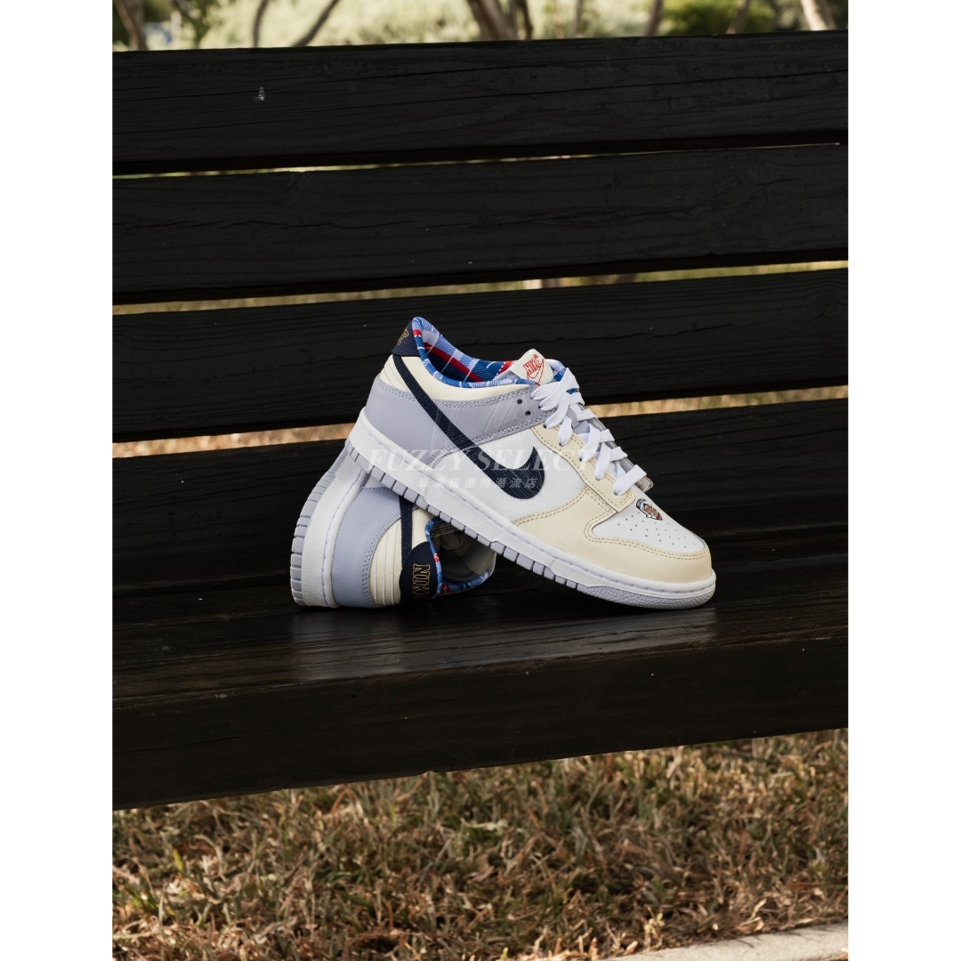 【逢甲 FUZZY】Nike Dunk Low GS "Just Do It" 米白 藍紫 IH7343-141
