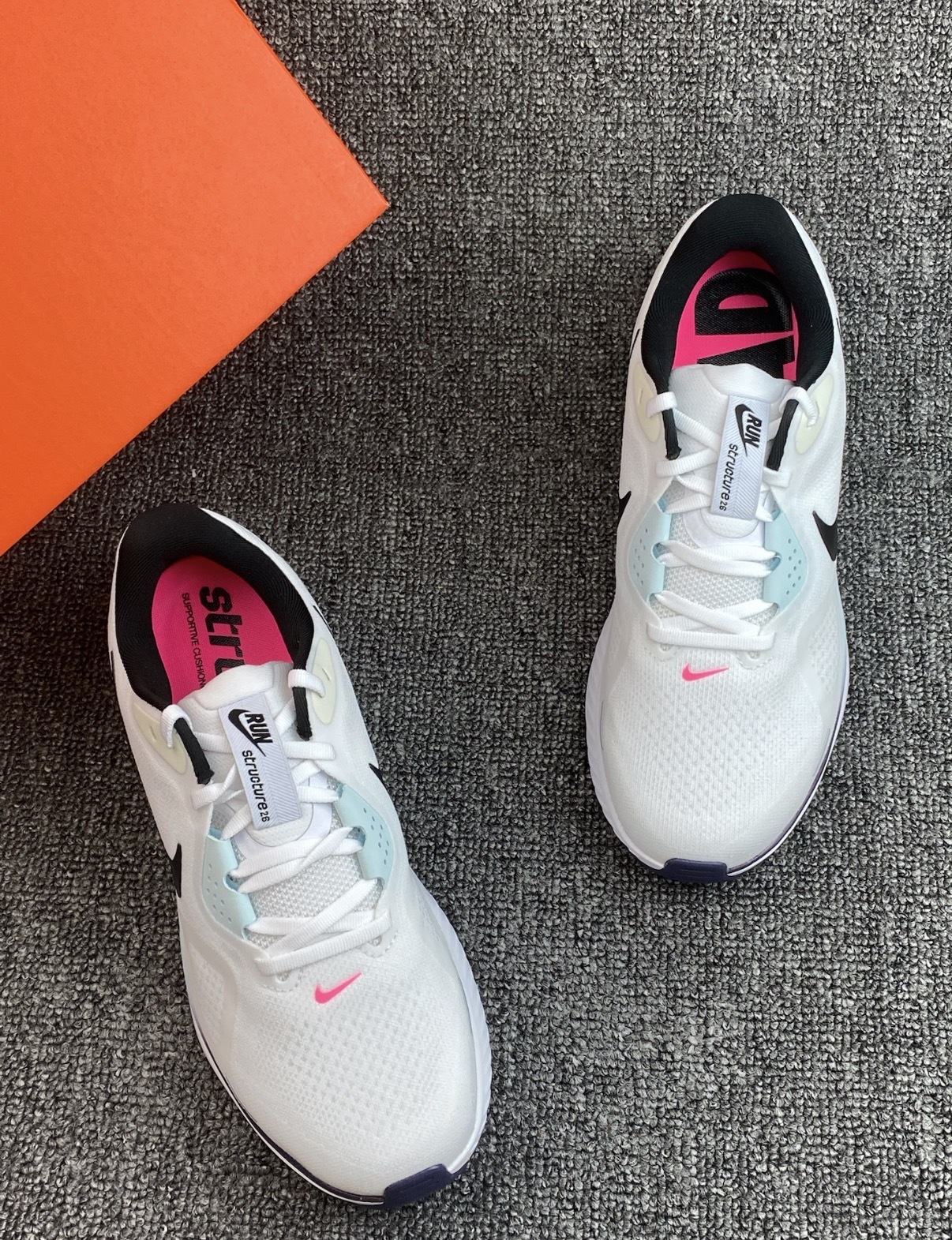 男鞋 NIKE STRUCTURE 26 白綠黑 緩震 網布 透氣 支撐 慢跑 運動鞋【IM6675-101】