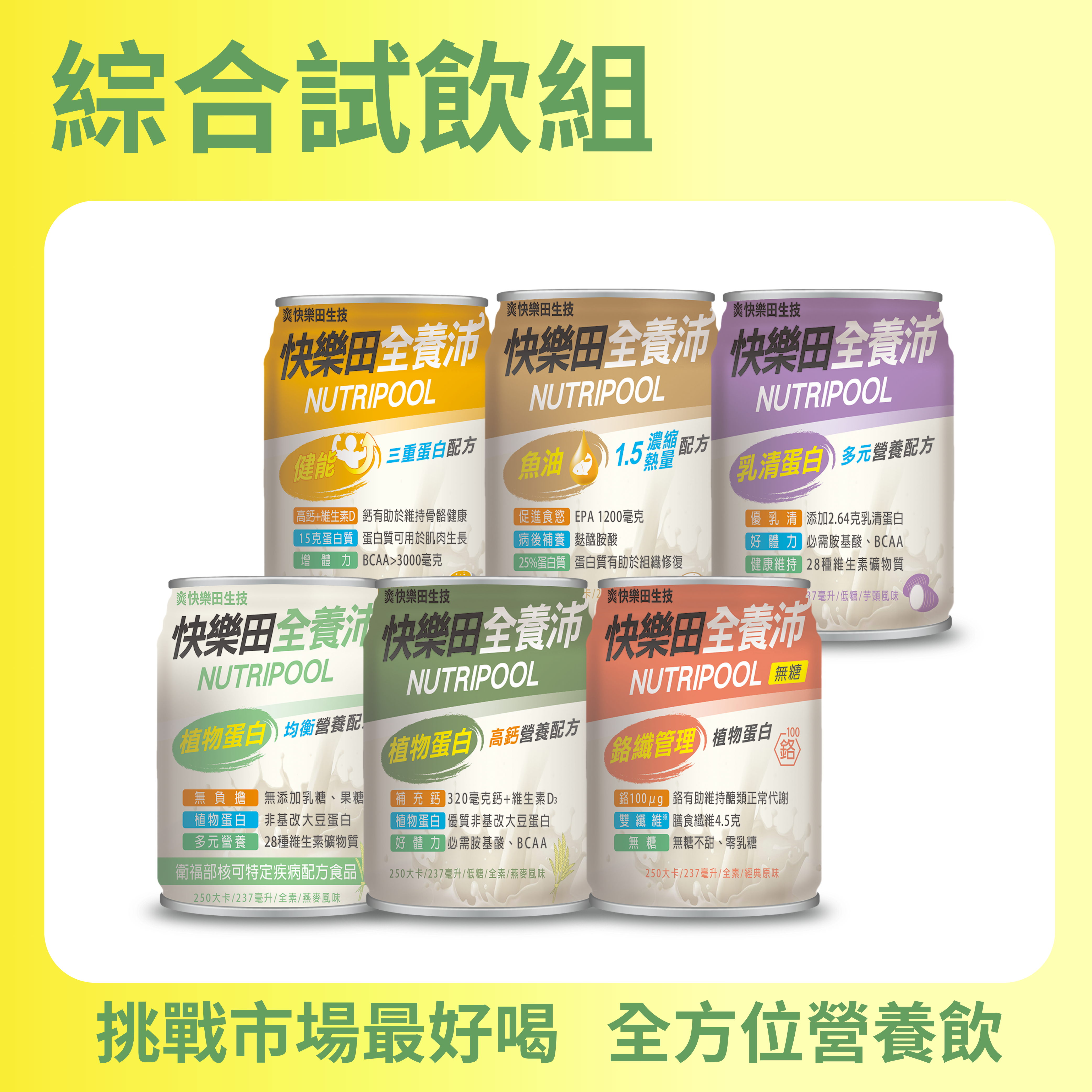 【免運嚐鮮】全養沛嚐鮮體驗組6入*237ml