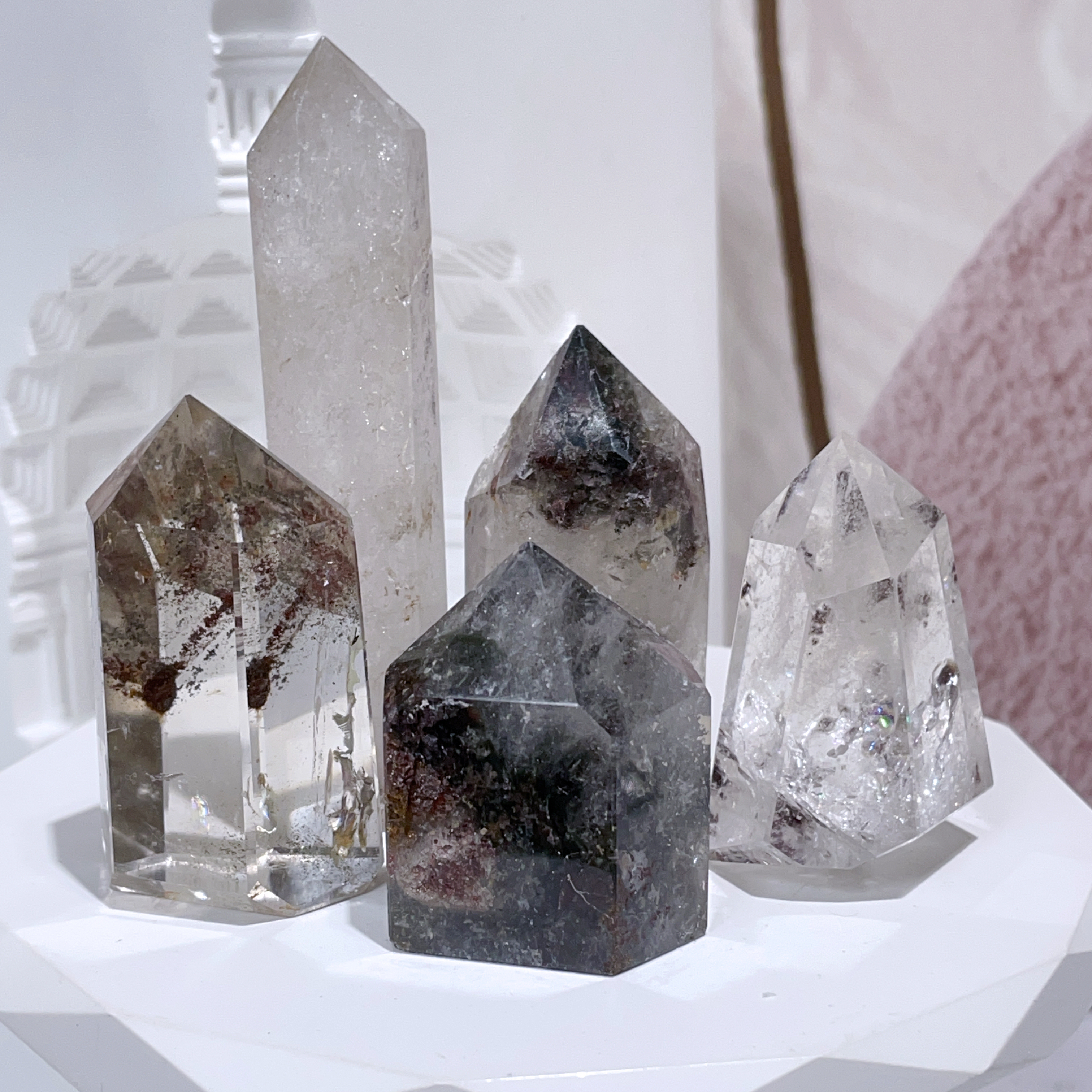 幽靈小晶柱擺件