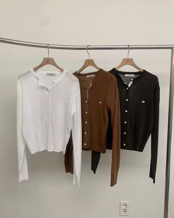 BM5306 小Logo薄針織外套