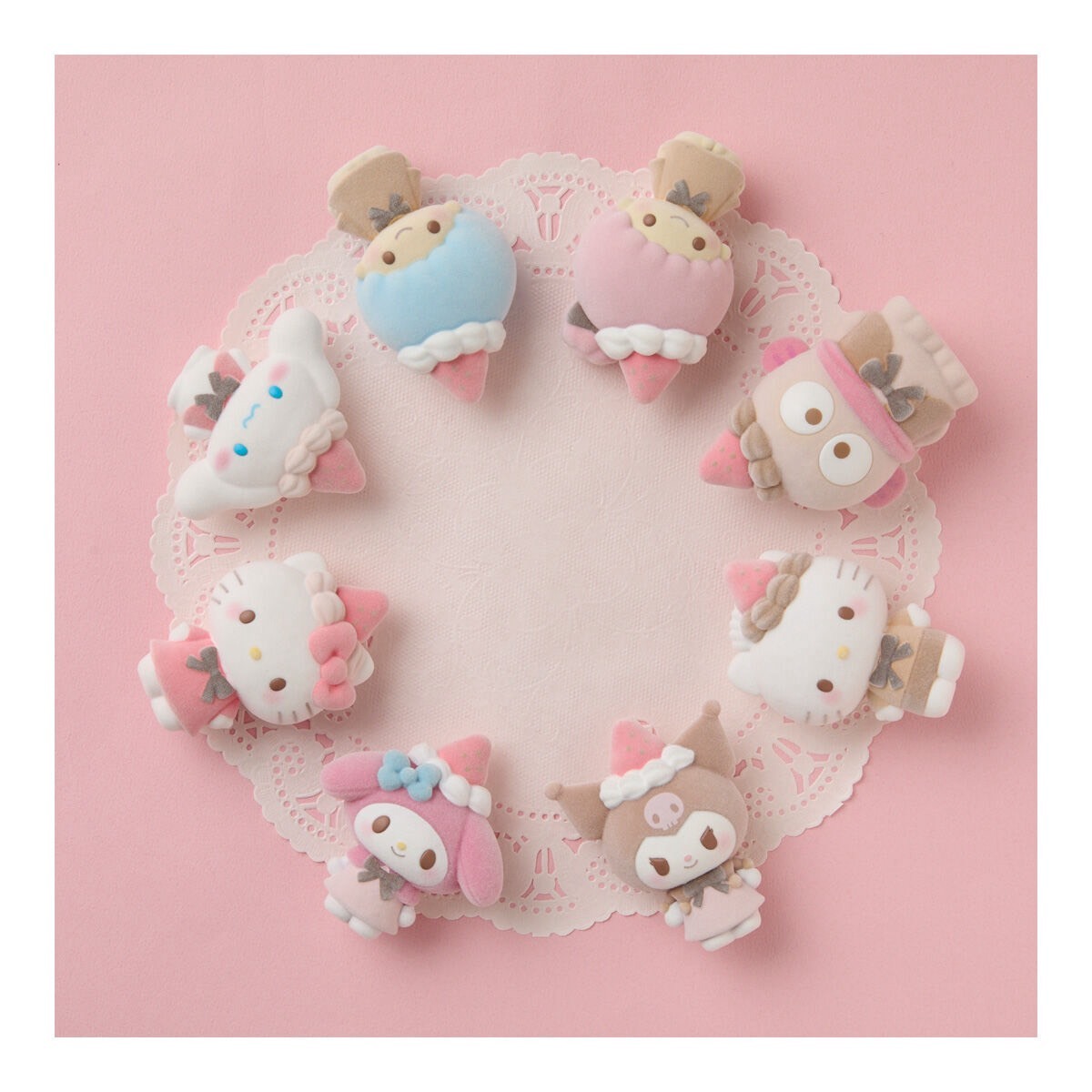 iSNEAKERS｜日本 Sanrio 三麗鷗 萬代 食玩 好朋友玩偶第二彈 植絨盲盒 八款 12入