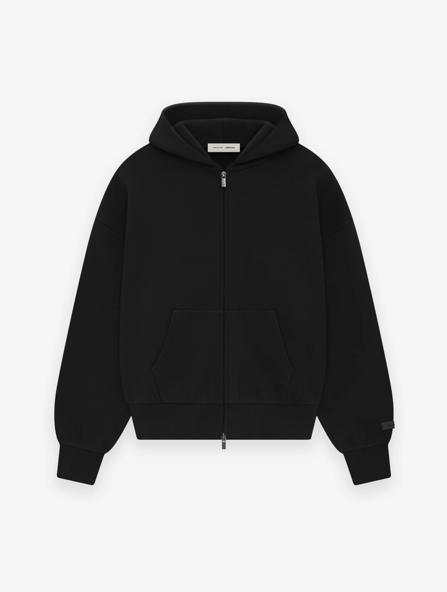 [INSTOCK] Fear Of God Essentials Classic Full Zip-Up Hoodie | Black White