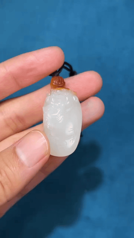 1126238 和田玉籽料財神