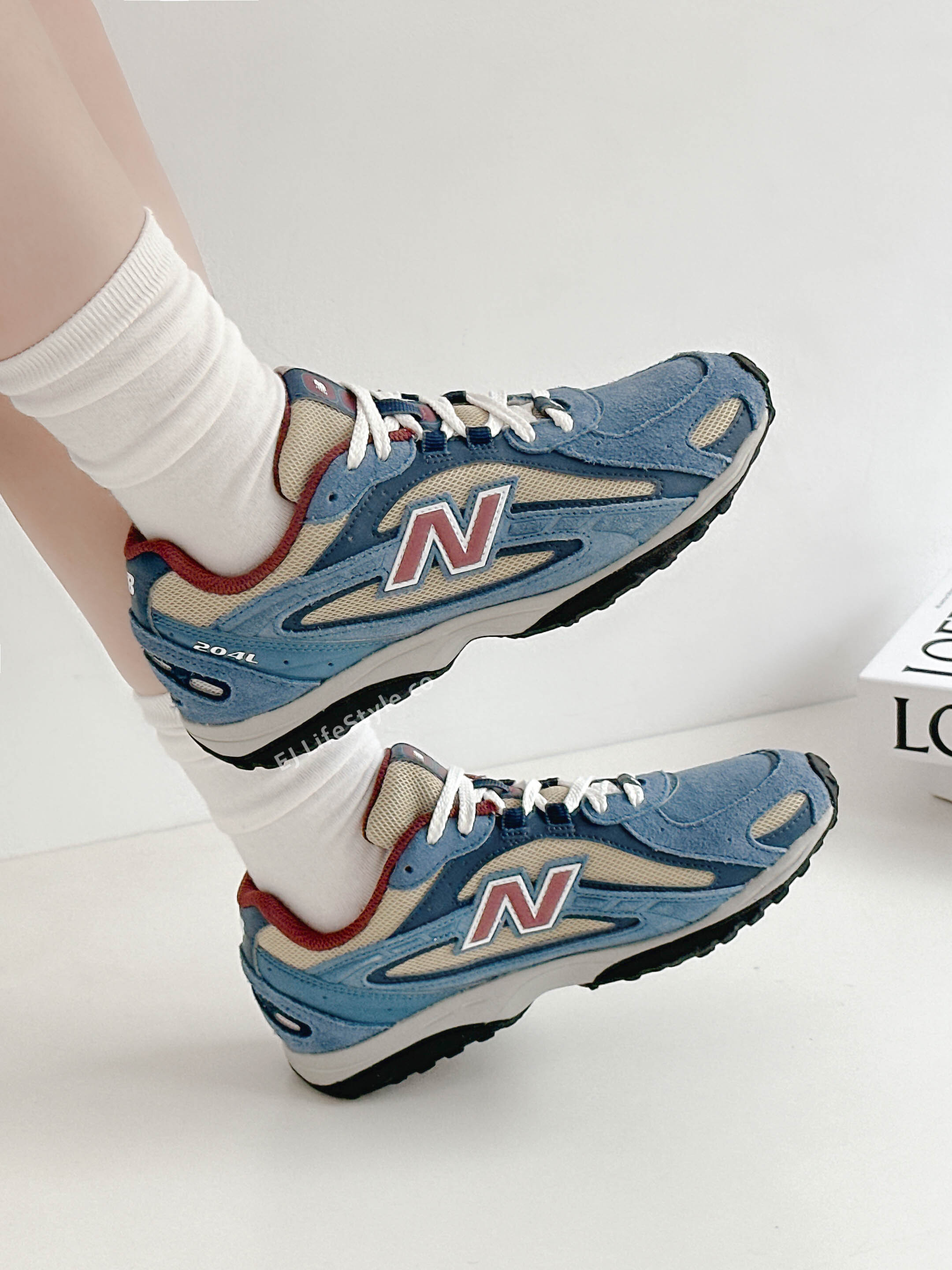 NEW BALANCE 204L NB 霧藍酒紅 牛仔藍 藍色 深紅 復古 男女鞋 U204LNPA / 調貨