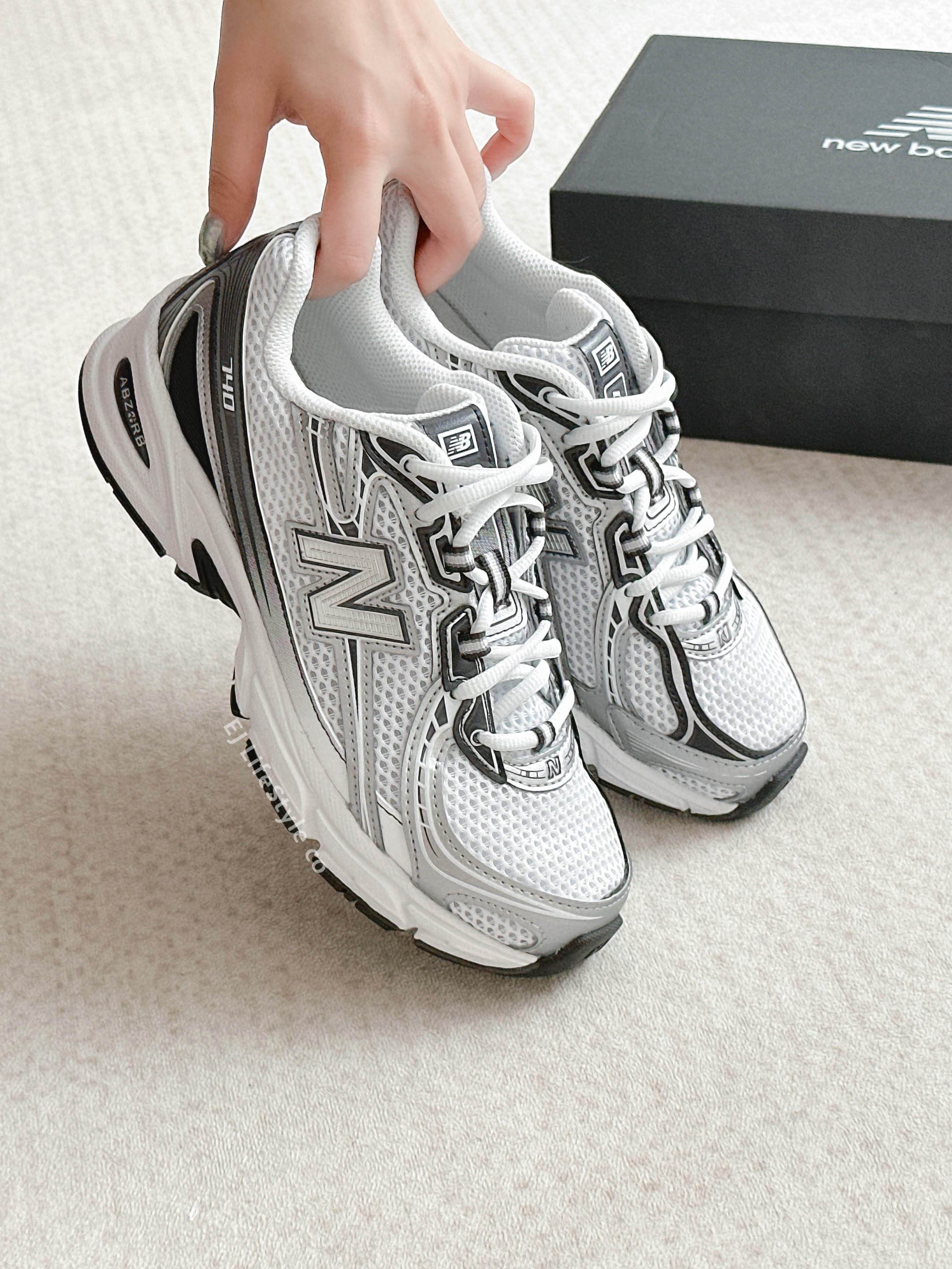 NEW BALANCE 740  水泥白銀 白灰 灰色 白銀 復古 男女鞋 U740PH2 / 現+調