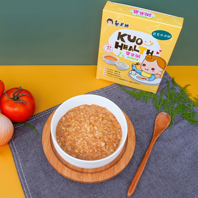 【郭老師】常溫副食品|蔬菜牛肉粥(6M+)