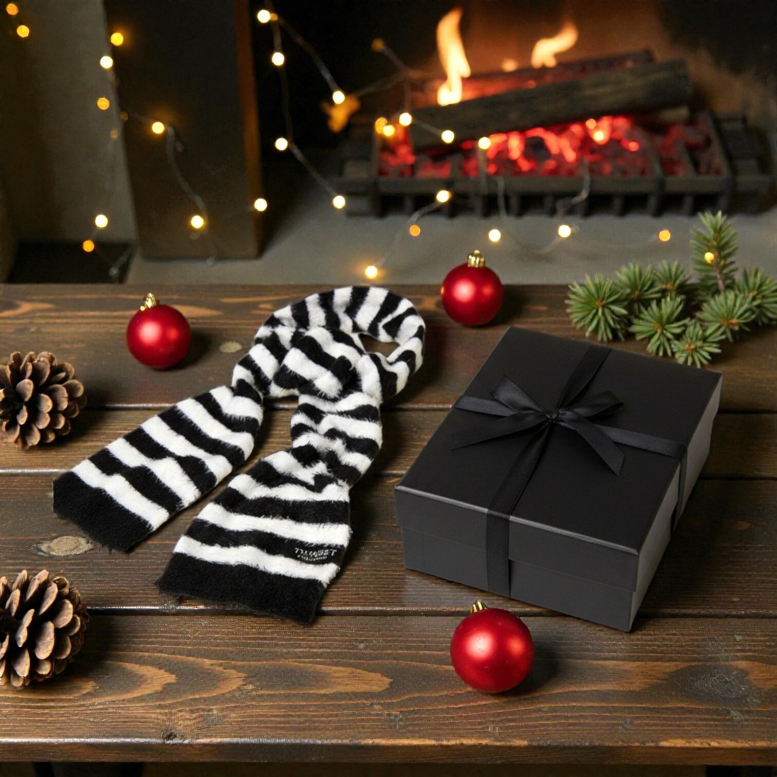 TWIN-SET  條紋圍巾