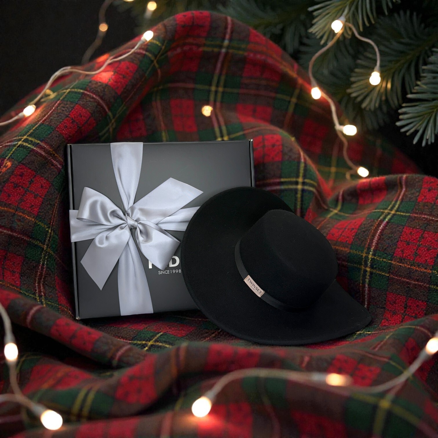 TWIN-SET  羊毛寬簷帽