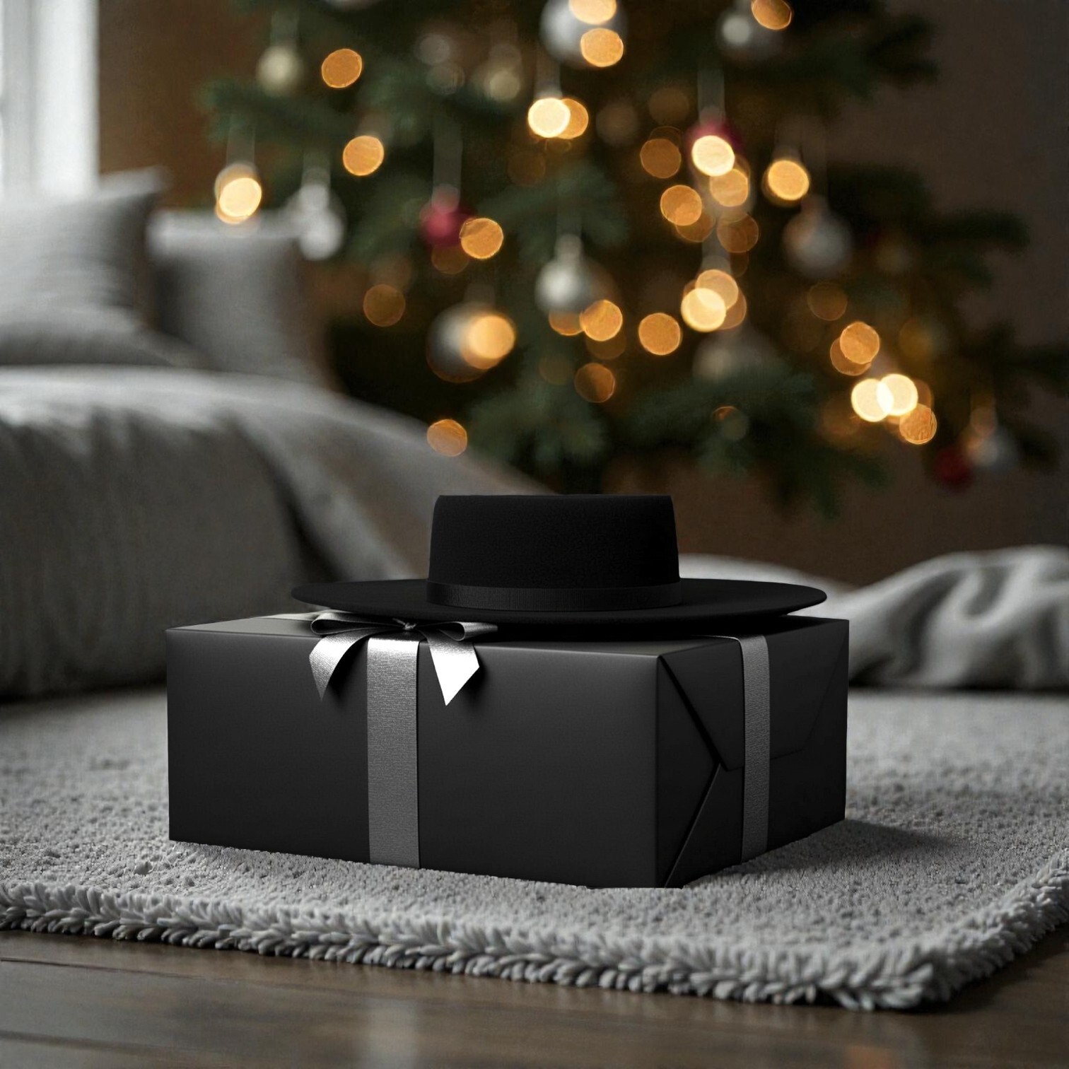 TWIN-SET  羊毛寬簷帽