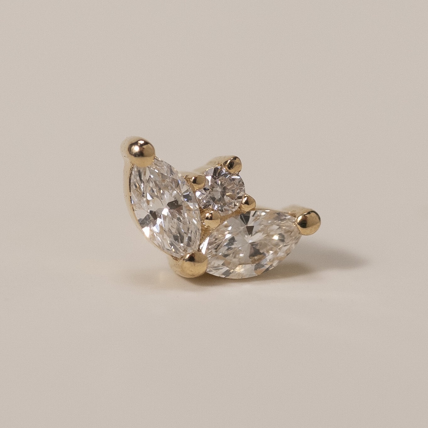 18K Vive Single Pc Diamond Earring