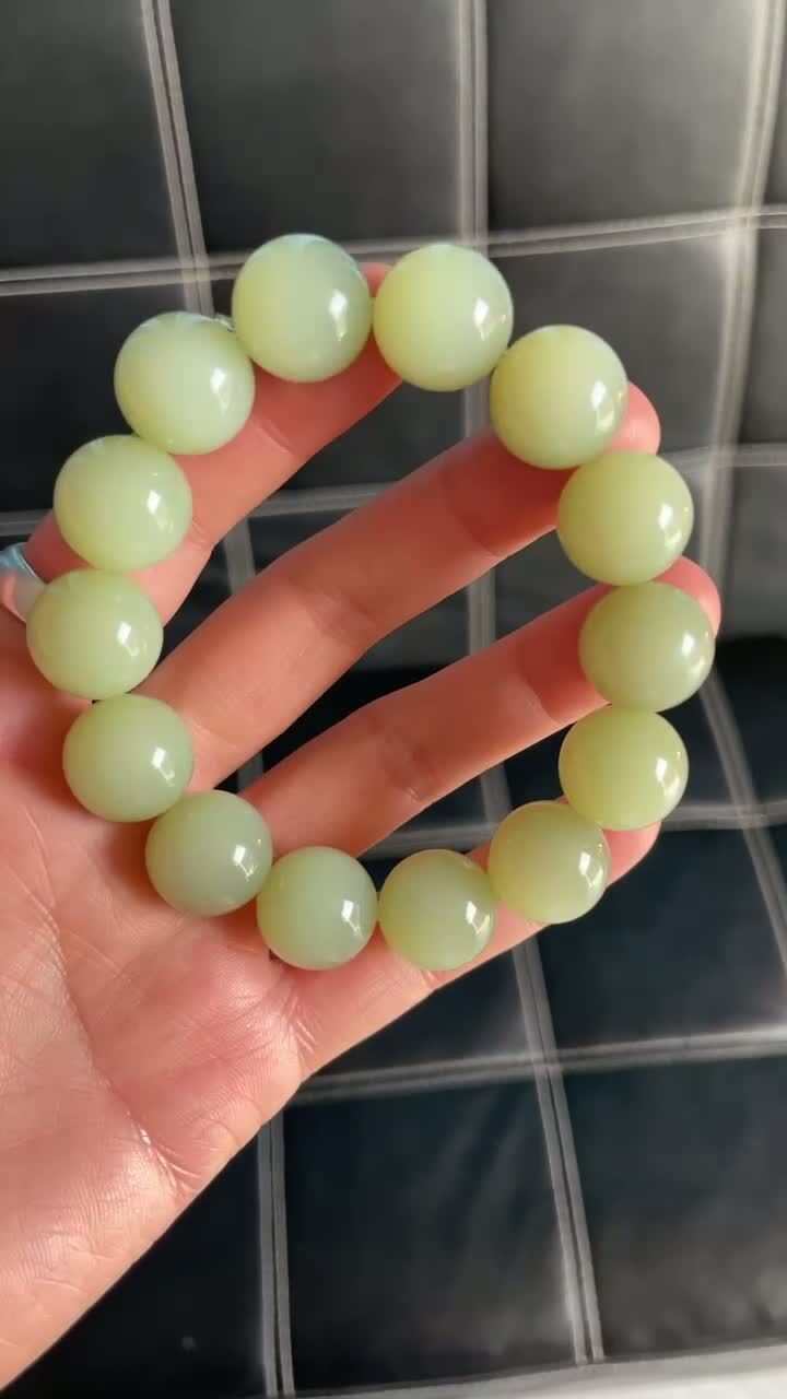 1126732 和田玉碧玉手串 (16mm直徑)