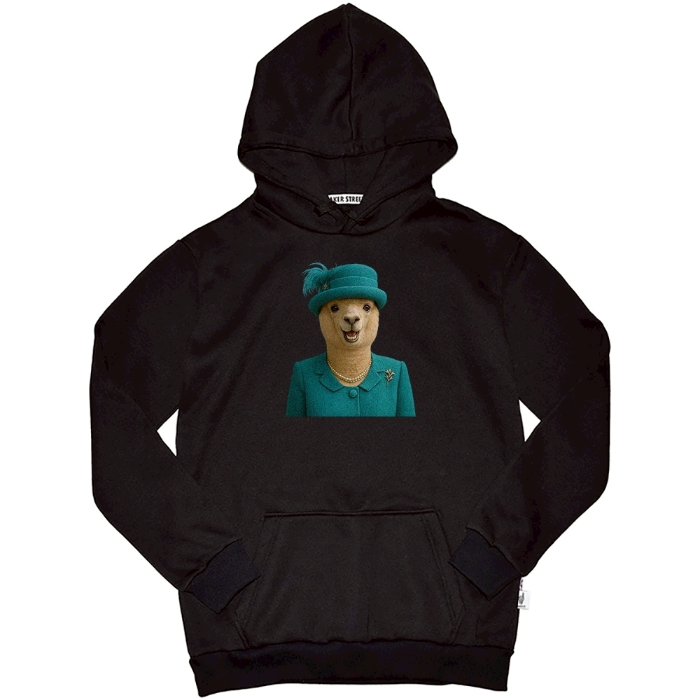 Queenpaca女王駝 高磅數長袖帽T