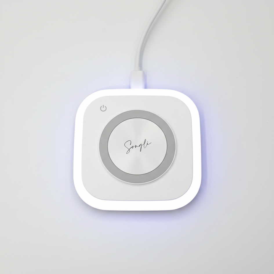 15W三用磁吸無線充電器|客製化鐫刻|三種燈光模式、隨心切換|漾彩呼吸燈|夜燈模式|無光模式