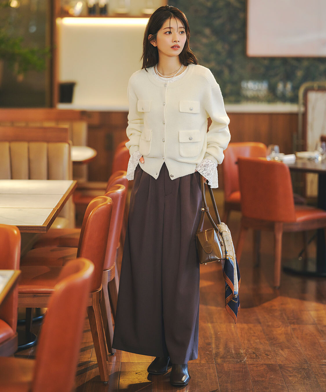 [預購] COCO DEAL 腰封羅紋寬版長褲