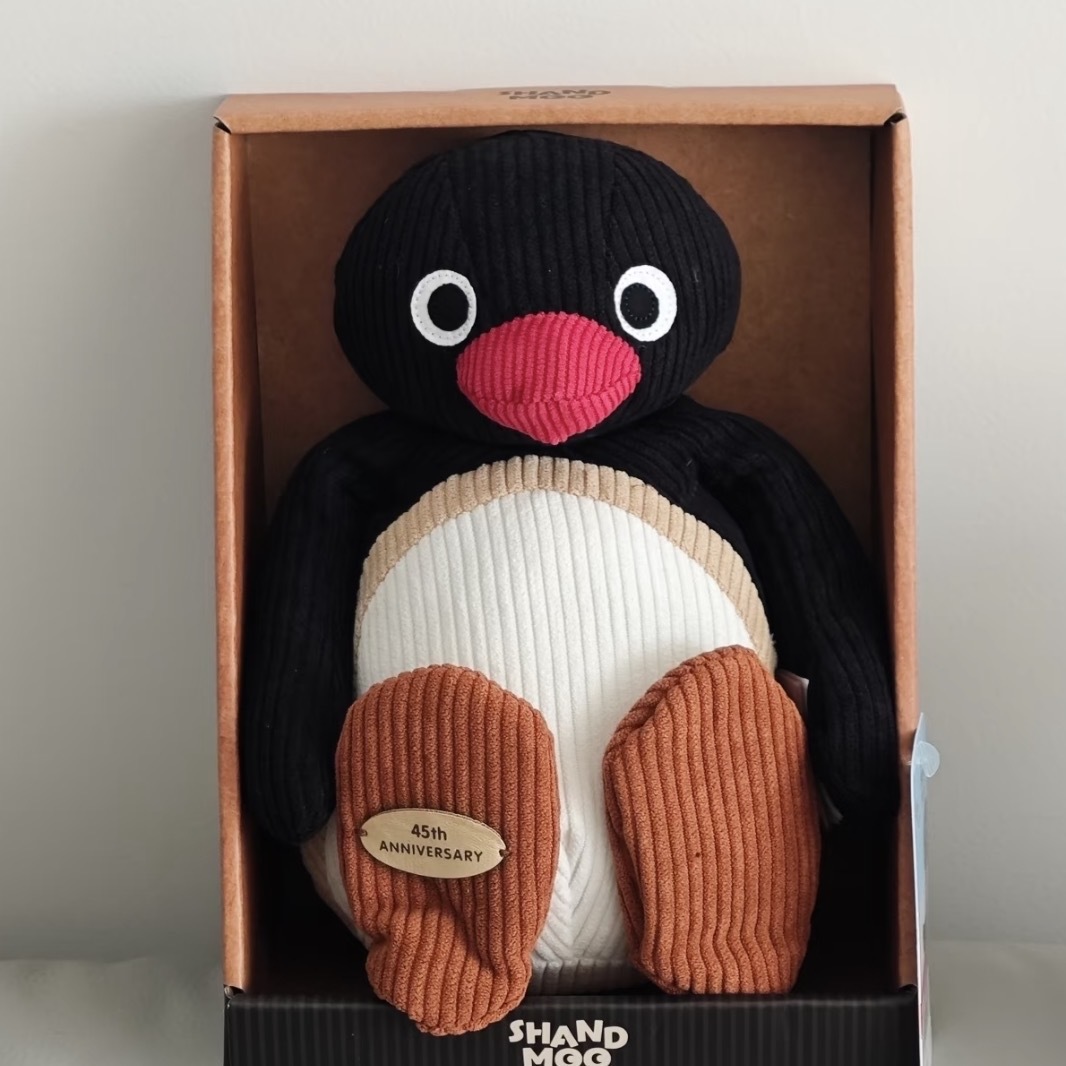 PINGU 45TH 燈芯絨公仔 玩偶 復古系列 企鵝家族