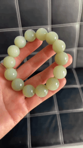 1126732 和田玉碧玉手串 (16mm直徑)