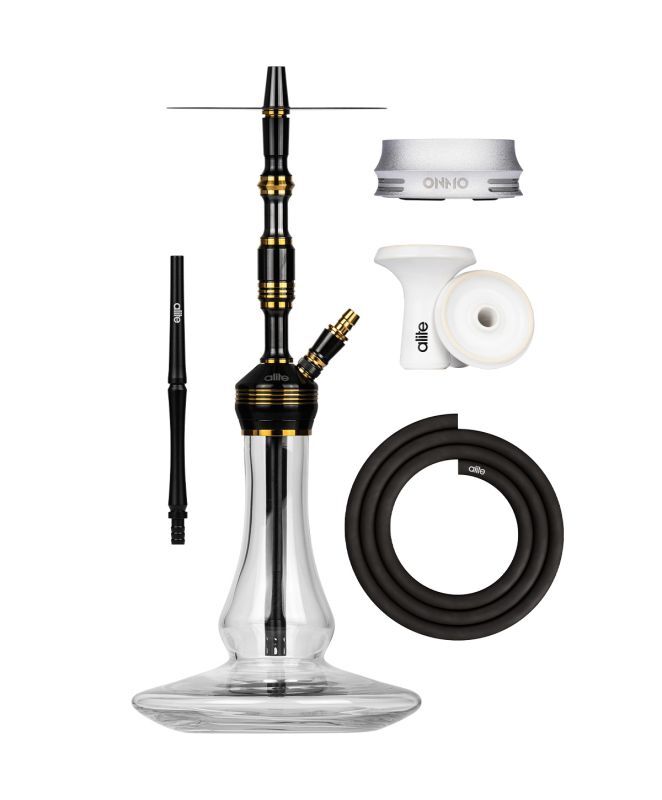 alite Bash - Lounge - Black/Gold Hookah