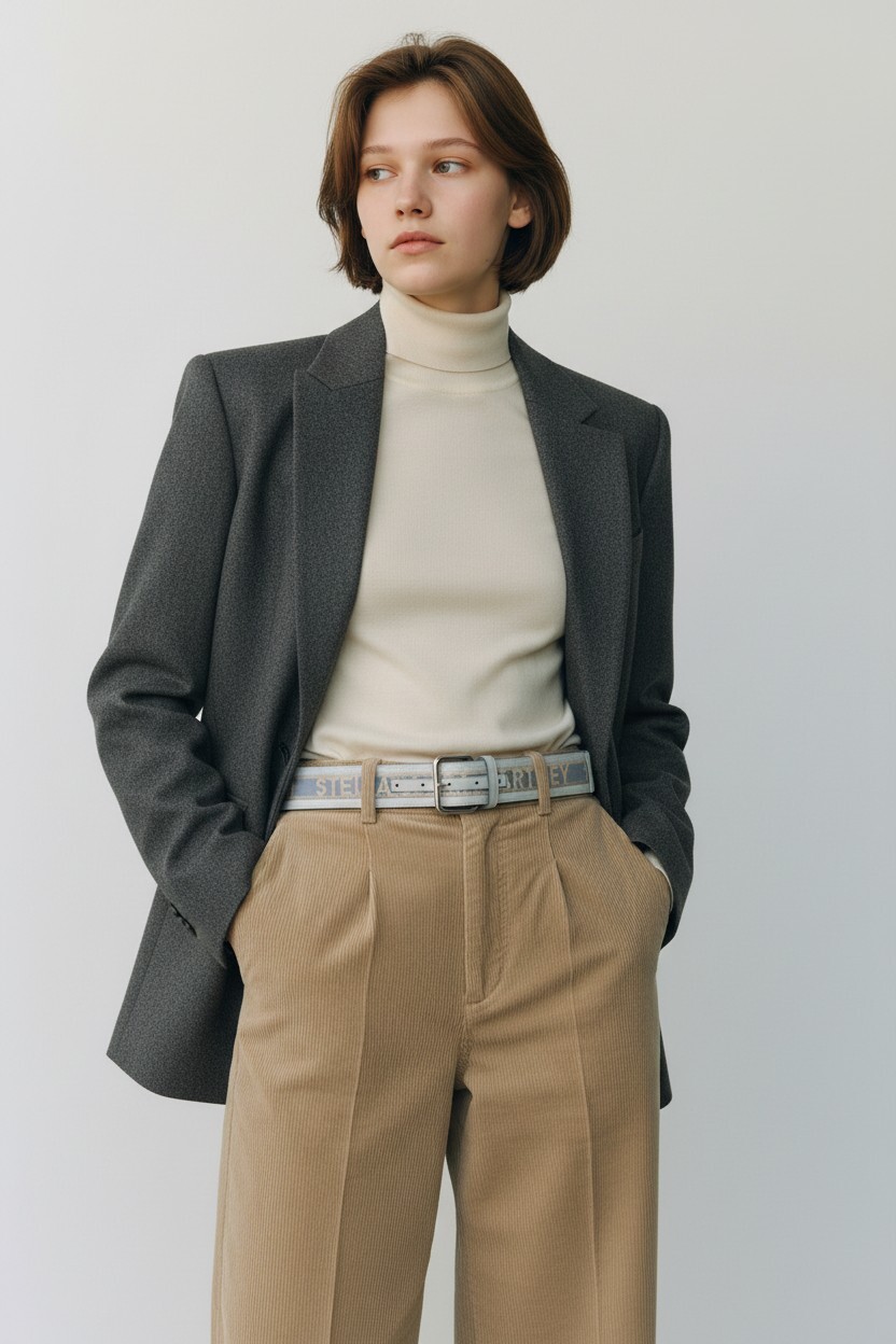 Stella McCartney 扣環LOGO腰帶