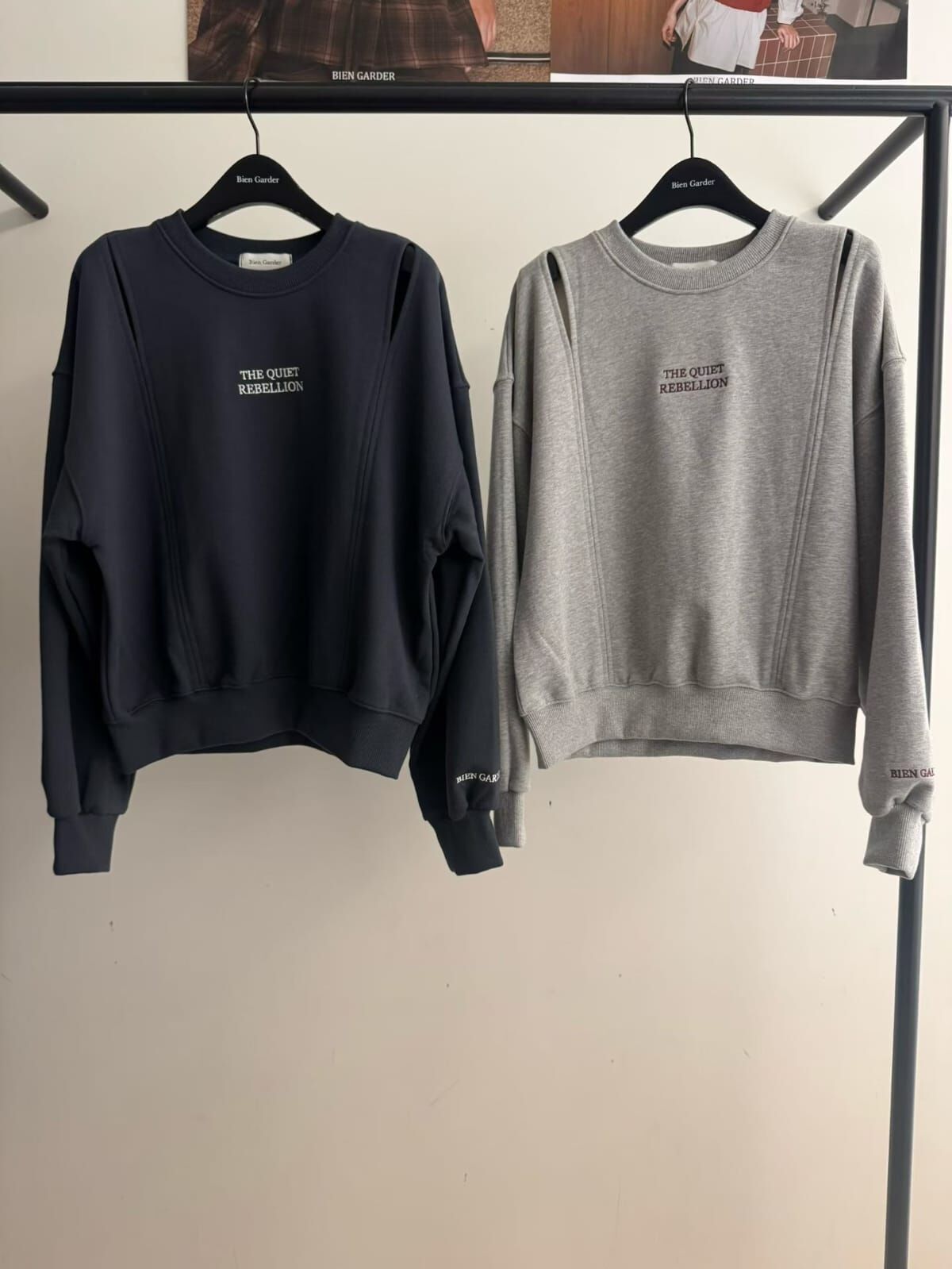 BG5303 圓領雙肩開洞衛衣