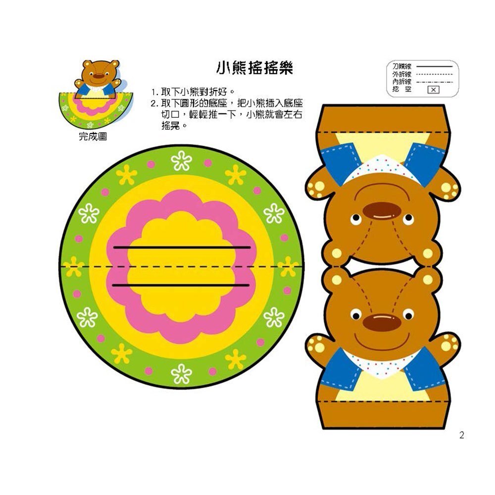 【樂森藥局】幼福文化 幼兒立體勞作紙模型：初階5分鐘完成