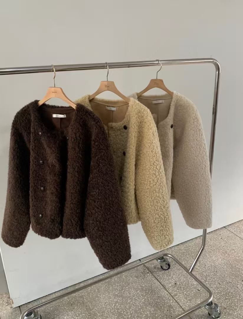 BM5316 泰迪熊排扣外套