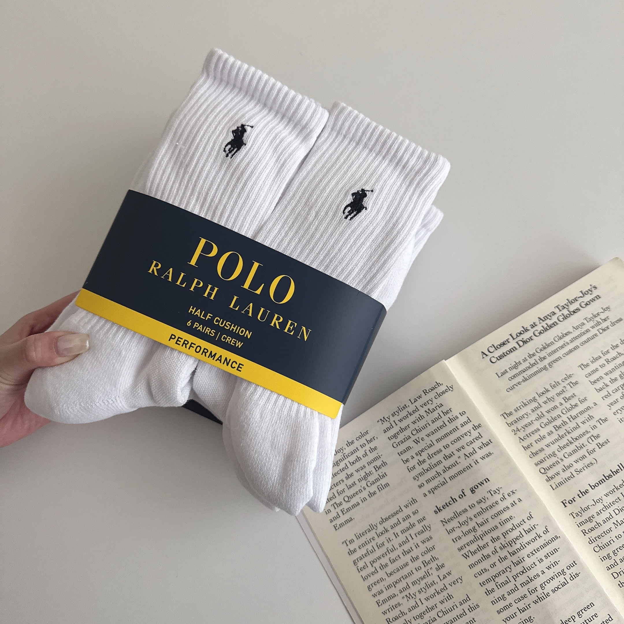 （現貨）Polo Ralph Lauren 刺繡小馬中筒襪 六入組 拆賣 821480PKZ3