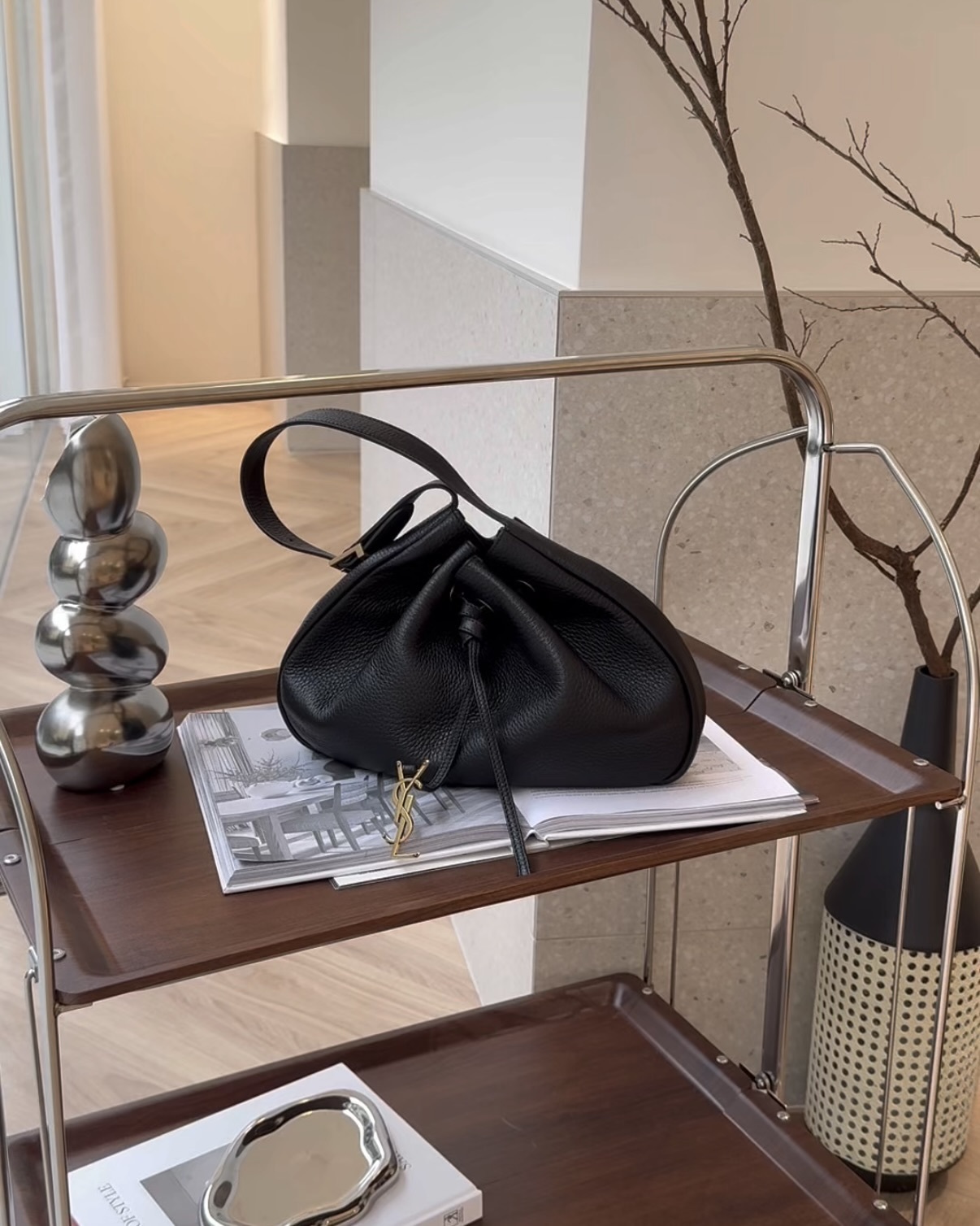 YSL｜PARIS VII HOBO 小號 黑色