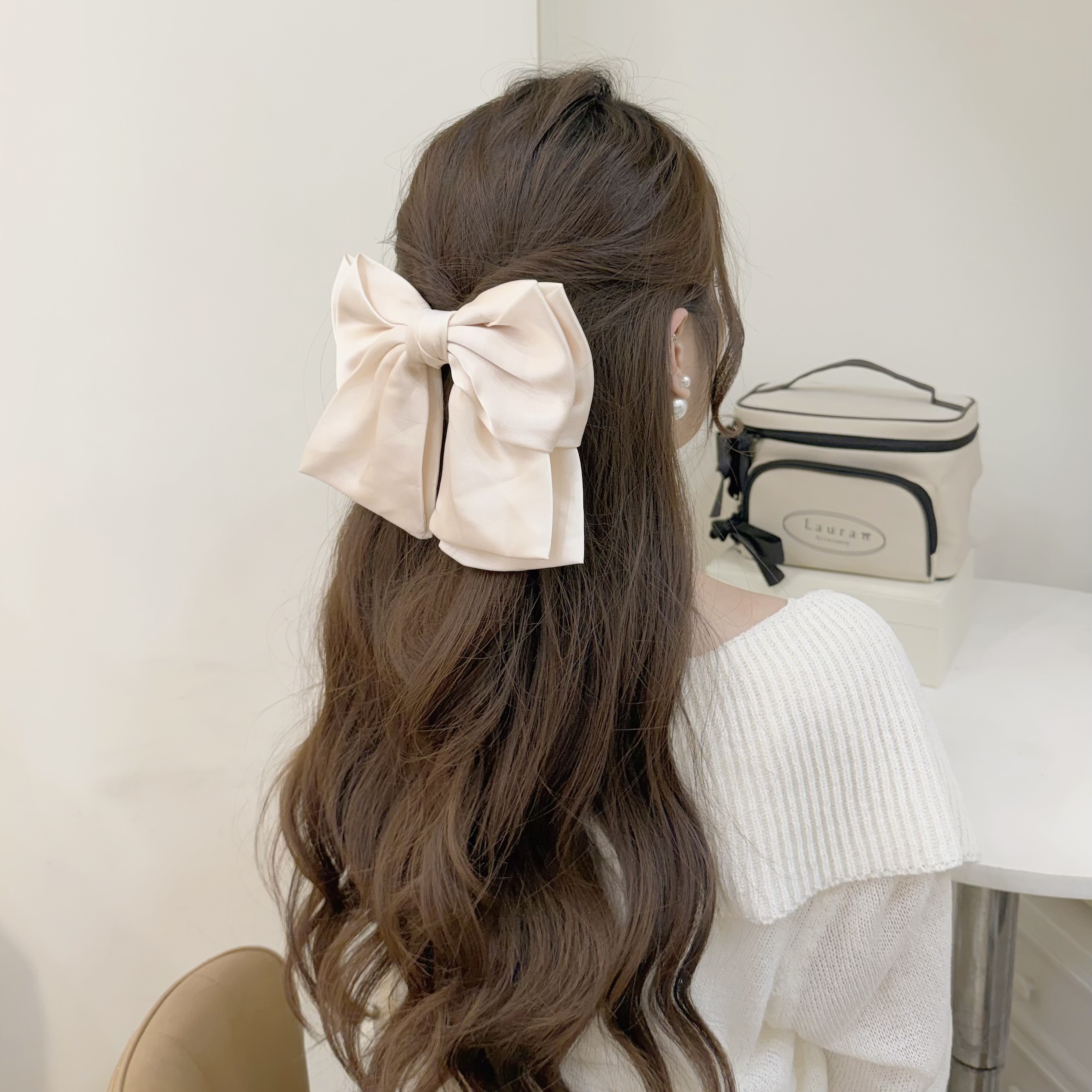 Z35素面寬版蝴蝶結