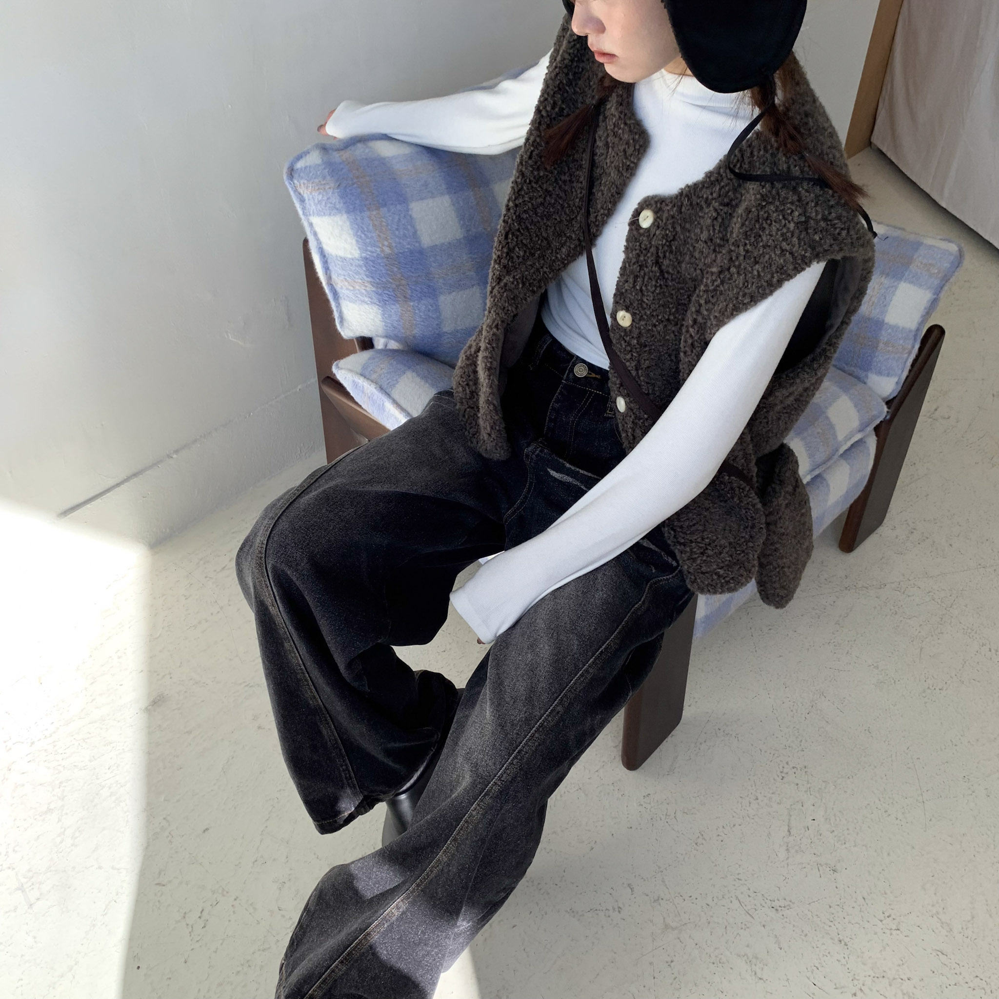 ISA_Furrly winter (附包包)暖綿綿泰迪背心_51123