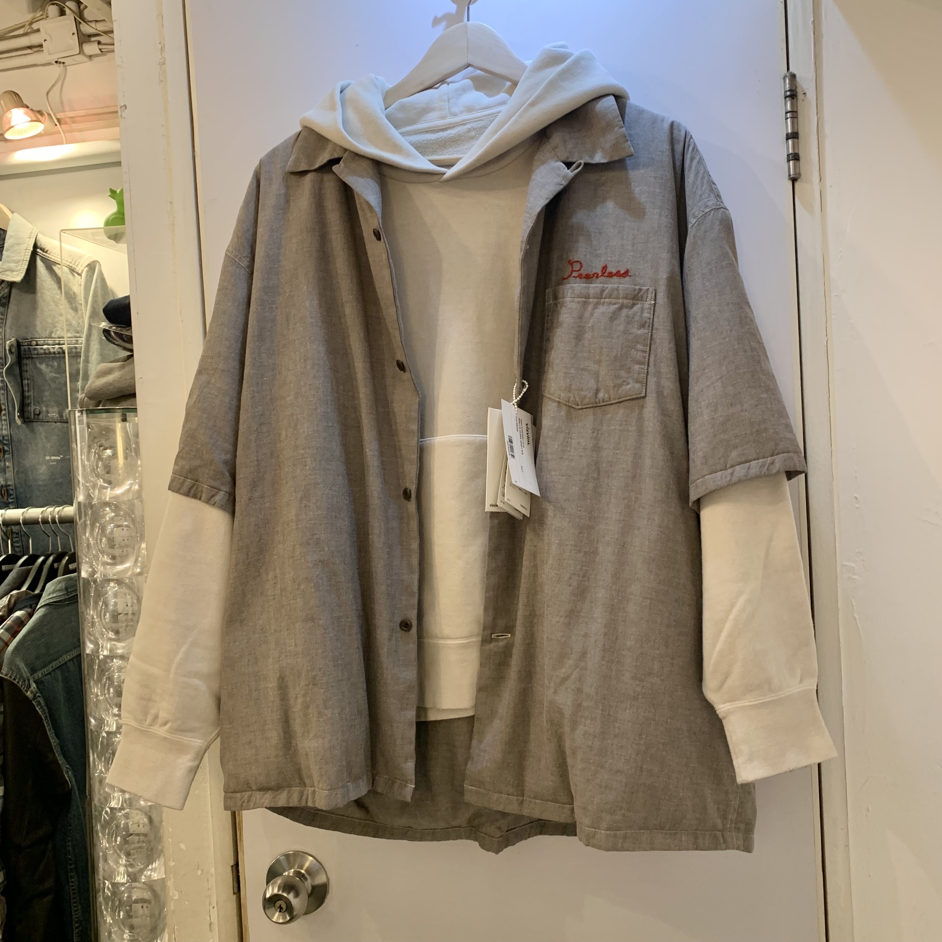 最後價格 LAST PRICE: VISVIM WALLIS (DOWN) SHIRT S/S *羽絨 - BROWN SIZE 4 IN STOCK NOW (現貨發售中)