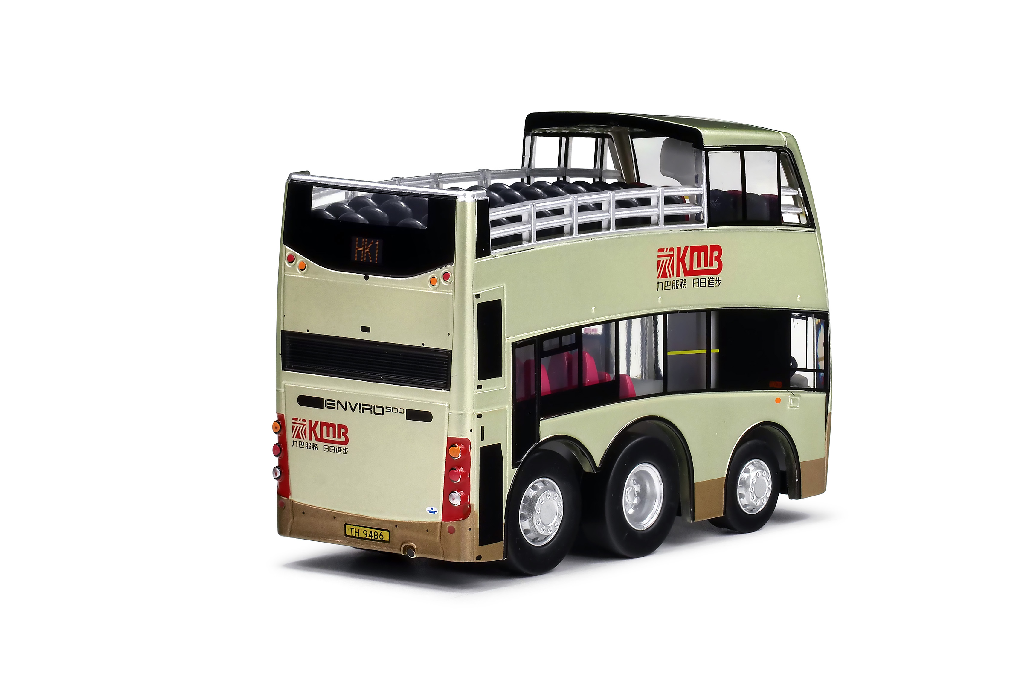 KMB2025172 Q版九巴丹尼士歐盟五代12米開蓬巴士 (HK1尖沙咀-黃大仙)