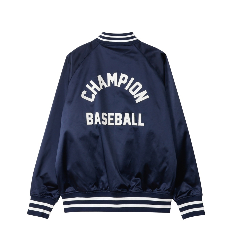 男款-CASUAL 布章刺繡棒球外套-深藍色（C3-C610-370）