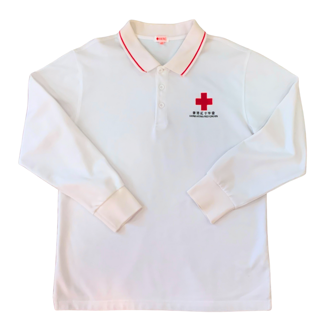 香港紅十字會T裇 (白色長袖)
